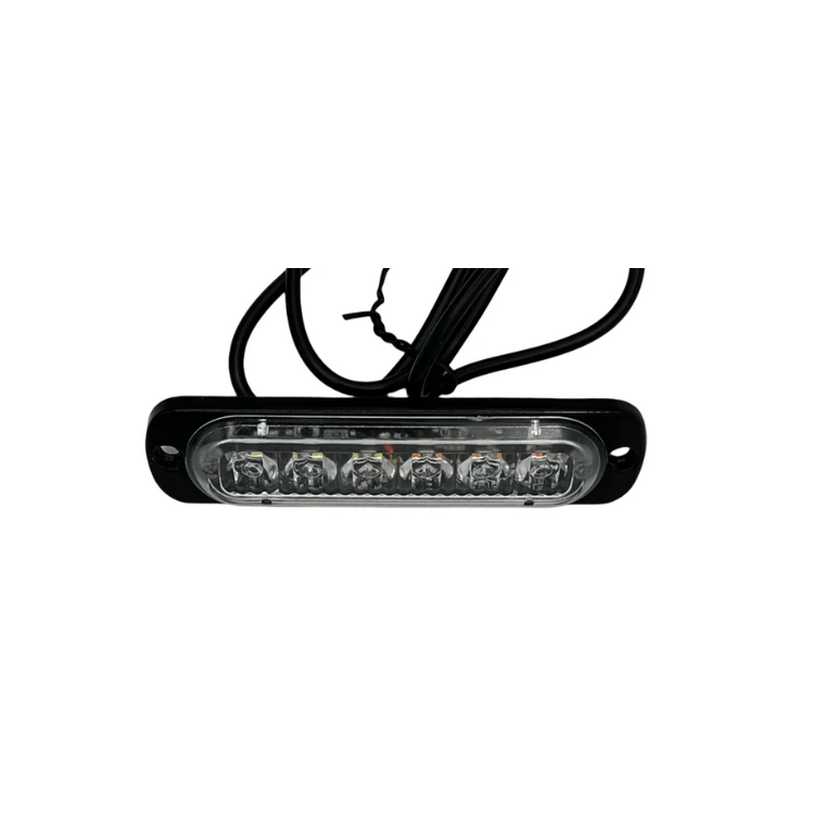 20Twenty Lighting 6 LED Emergency Strobe Lighting in White & Amber