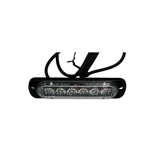 20Twenty Lighting 6 LED Emergency Strobe Lighting in White & Amber