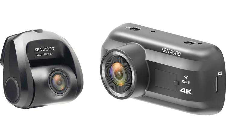 Kenwood DRV-A601WDP 4K Dual Dash Camera System w/ Front & Rear Recording, GPS & WiFi