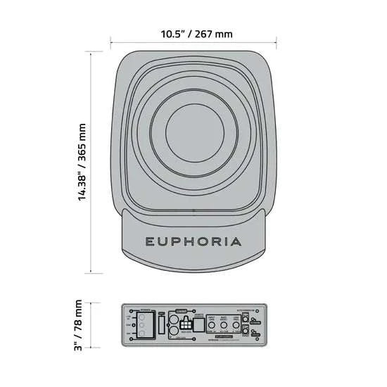 Euphoria EPSW10 10" Underseat Subwoofer