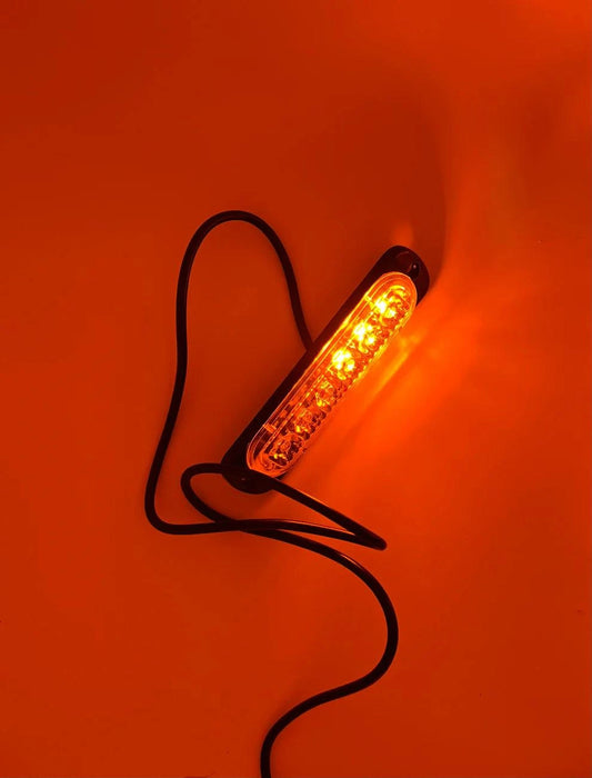 20Twenty Lighting 6 LED Emergency Strobe Lighting in White & Amber