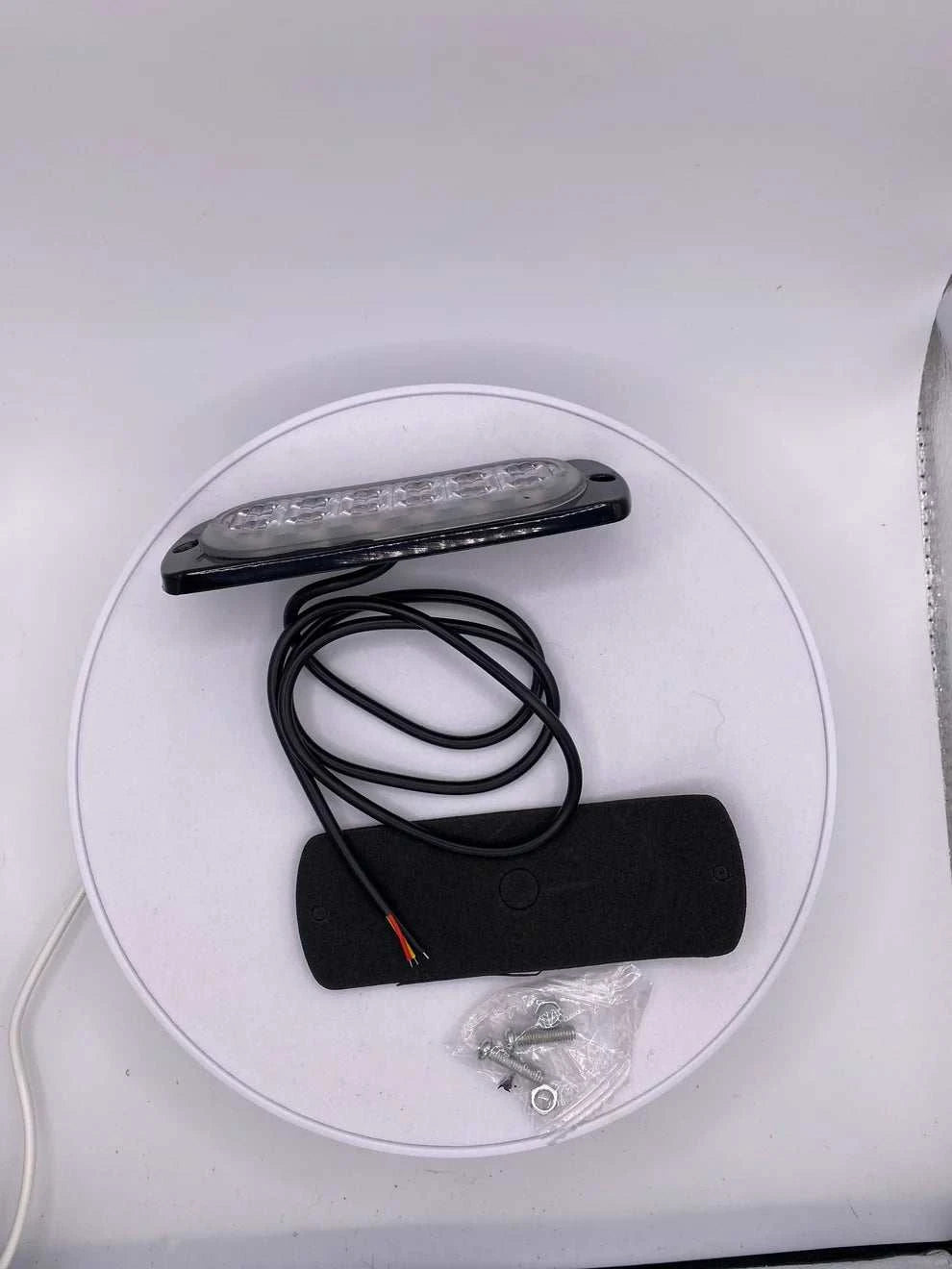 20Twenty Lighting 12 LED Waterproof Amber Strobe Light w/15 Flash Patterns