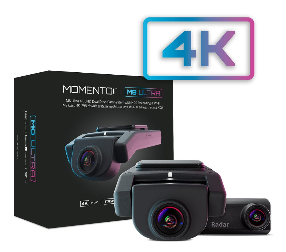 Official Momento M8 Ultra MD-8500 retail box and dash camera kit