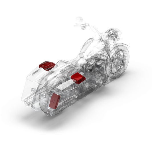 Rockford Fosgate HD9813RK-STAGE2 Harley Road King Audio Kit (1998–2013, Stage 2, Amp & 6x9 Saddlebag Speakers, Plug & Play)