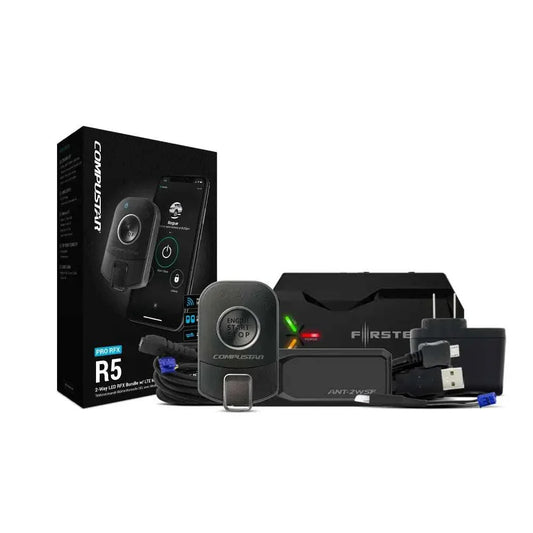 Compustar Pro R5 remote start kit with proximity unlock and drone mobile integration.