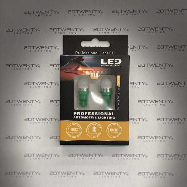 T10 Green LED Convenience Bulbs