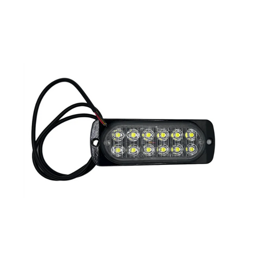 20Twenty Lighting 12 LED Waterproof White Strobe Light w/15 Flash Patterns
