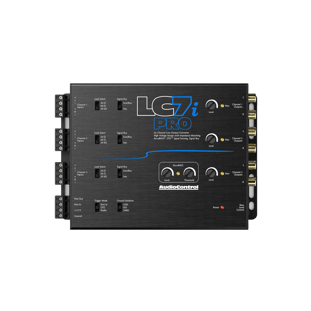 AudioControl LC7iPRO 6-Channel Line Output Converter w/AccuBASS & ACR-1 Remote - view 3
