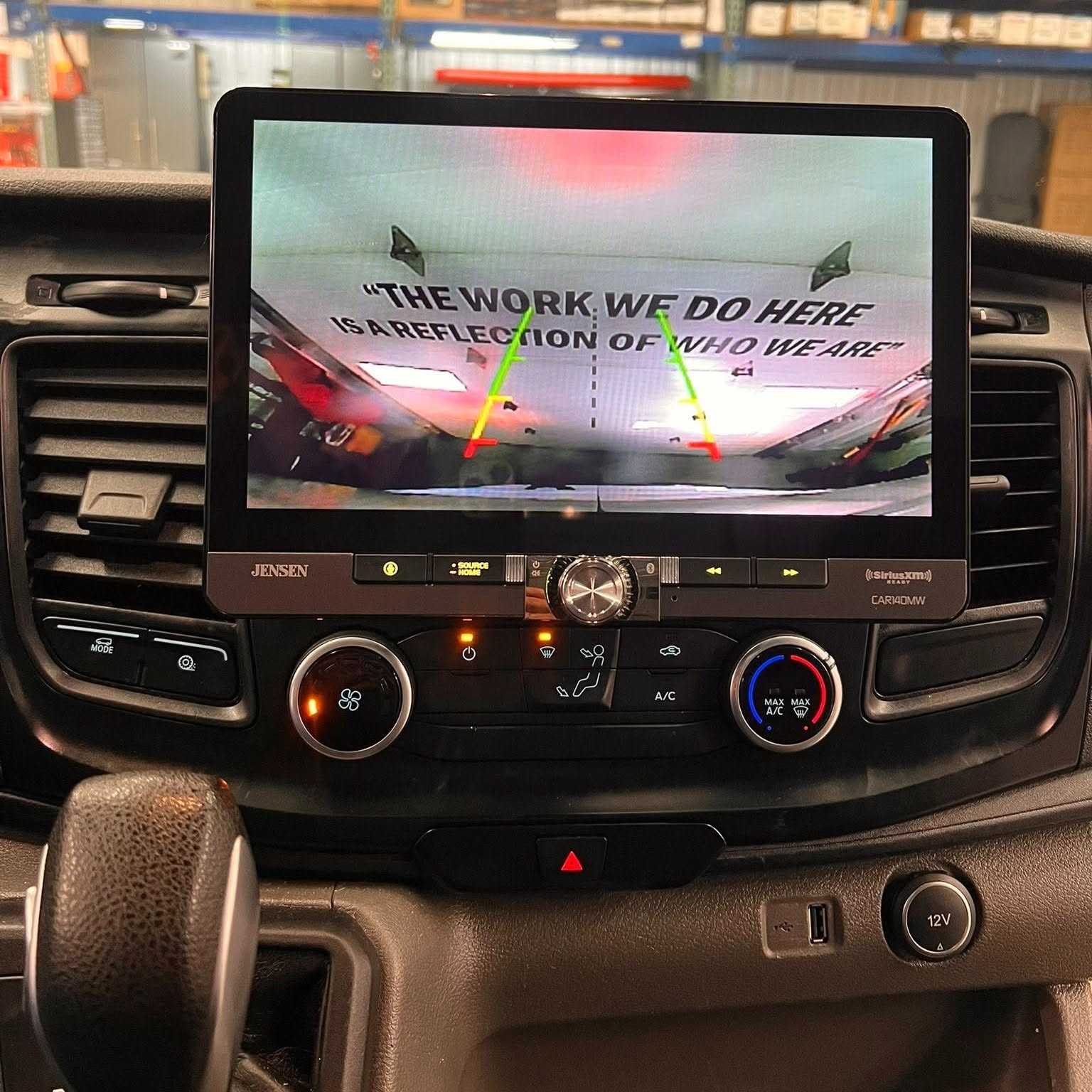 2023 Ford Transit Jensen 10-Inch Floating Screen Upgrade