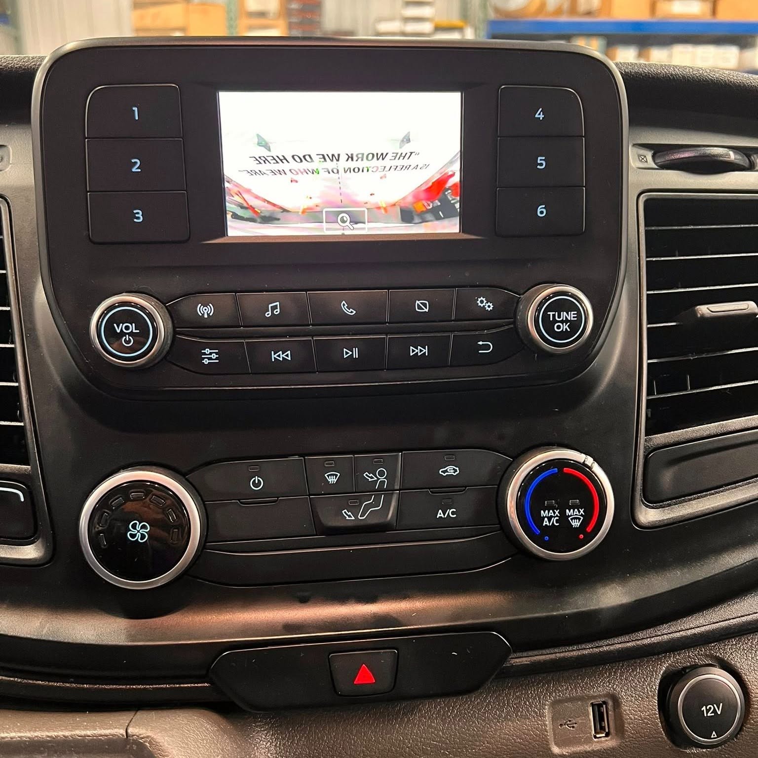 2023 Ford Transit Jensen 10-Inch Floating Screen Upgrade