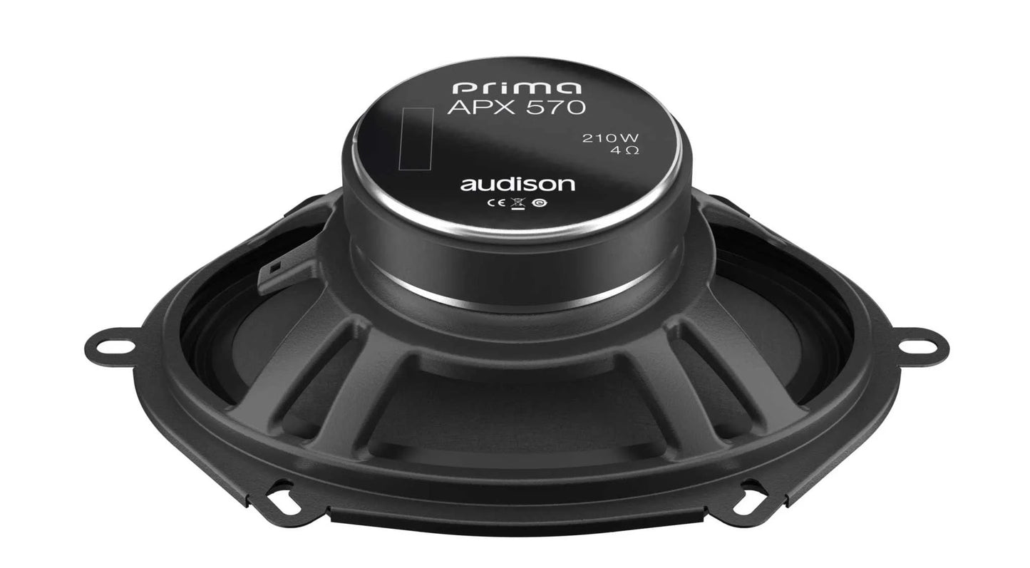Audison APX 570 Prima 5x7" 2-Way Coaxial Car Speakers – 70W RMS (Pair)