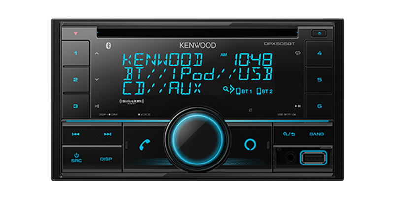 Kenwood DPX505BT Double-DIN CD Receiver with Bluetooth