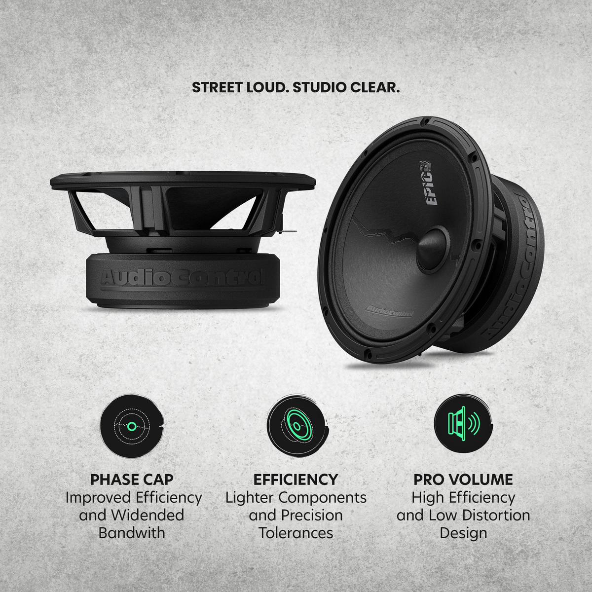 AudioControl EPICPRO6X 6.5" Midrange Speakers, 200W RMS, 4 Ohms (Pair) - view 4