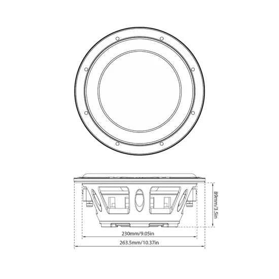 Euphoria 10" Subwoofer + 750W Amplifier Bundle