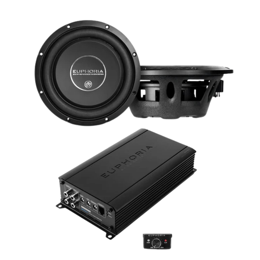 Euphoria 10" Subwoofer + 750W Amplifier Bundle