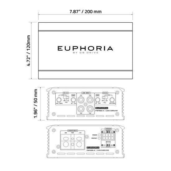 Euphoria 10" Subwoofer + 750W Amplifier Bundle