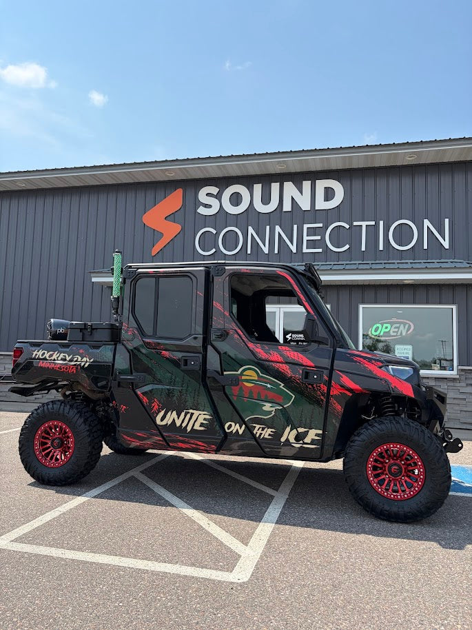 Hockey Day Minnesota Polaris UTV Audio Upgrade