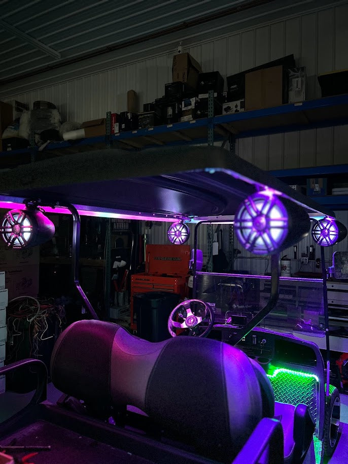 2023 Phoenix EV Golf Cart Premium Audio & RGB Lighting Build