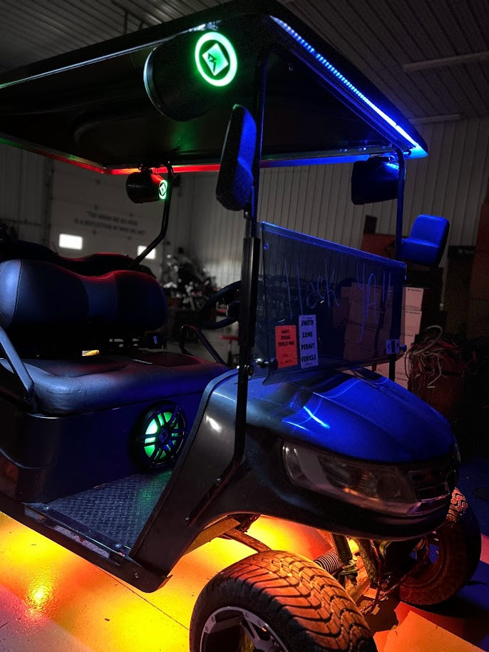 2023 Phoenix EV Golf Cart Premium Audio & RGB Lighting Build