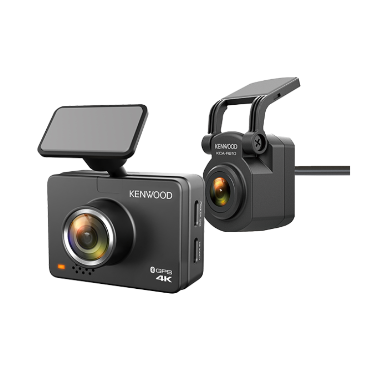 Kenwood DRV-A610WDP 4K Dual Dash Camera System w/ GPS, WiFi