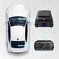 Momento M8 Ultra front and rear dash camera system illustrated on a white vehicle
