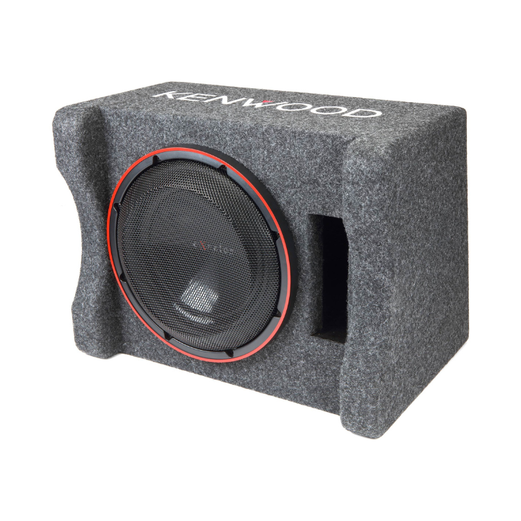 Kenwood P-XW1221SHP 12" High Power Loaded Subwoofer Enclosure – 500W RMS Ported Bass Box (2Ω)