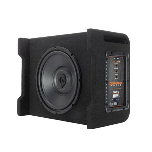 Quantum QBC1-10: 10" Loaded Subwoofer Enclosure with Built-In Amplifier