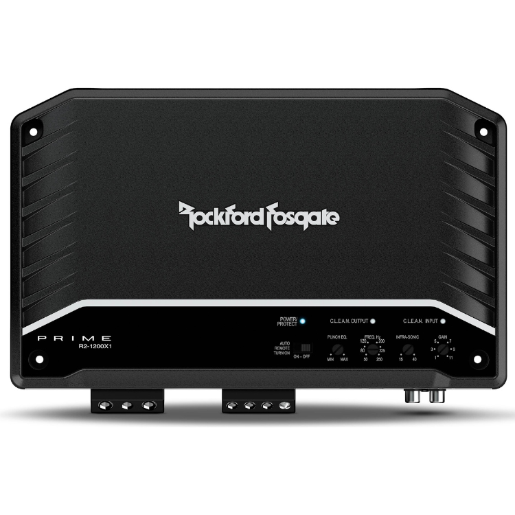 Rockford Fosgate R2-1200X1 Prime Mono Amplifier 1200 Watt Class-D Car Audio Amp