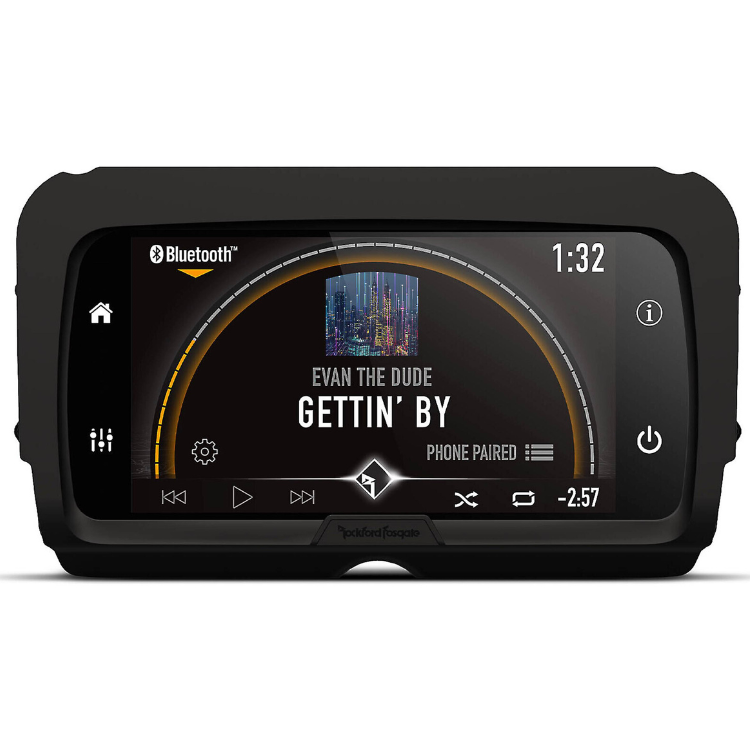 Rockford Fosgate PMX-HD14 Harley Davidson Radio (2014–2023 Street Glide & Road Glide, 7" Touchscreen, Apple CarPlay)