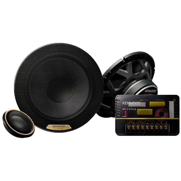 Kenwood Excelon XR-1701P 6.5” Component Speakers – Glass Fiber Woofers, Titanium Tweeters