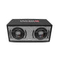 DB Drive Dual 6.5" Loaded Subwoofer Enclosure + Mono Amplifier