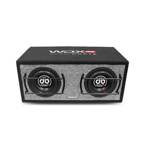 DB Drive Dual 6.5" Loaded Subwoofer Enclosure + Mono Amplifier