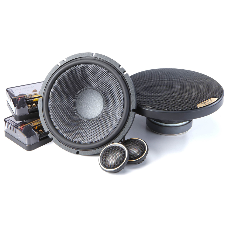 Kenwood Excelon XR-1801P 7” Component Speakers – Glass Fiber Woofers, Titanium Tweeters