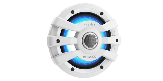 Kenwood eXcelon XM65WL 6.5" Marine Speakers with RGB Lighting
