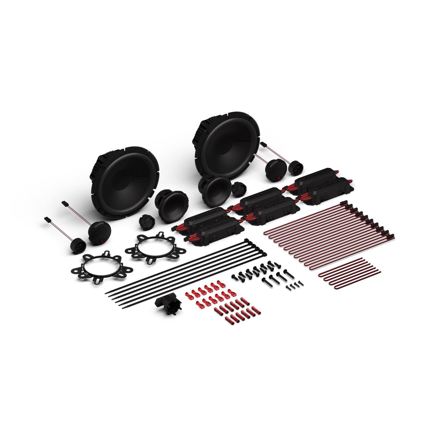 Rockford Fosgate Punch P3V2-65 6.5" 3-Way Component Speaker System – 75W RMS (Pair)