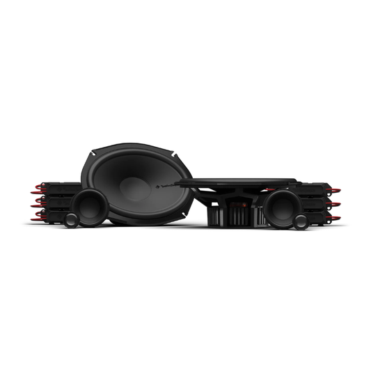 Rockford Fosgate Punch P3V2-69 6x9" 3-Way Component Speaker System – 150W RMS (Pair)