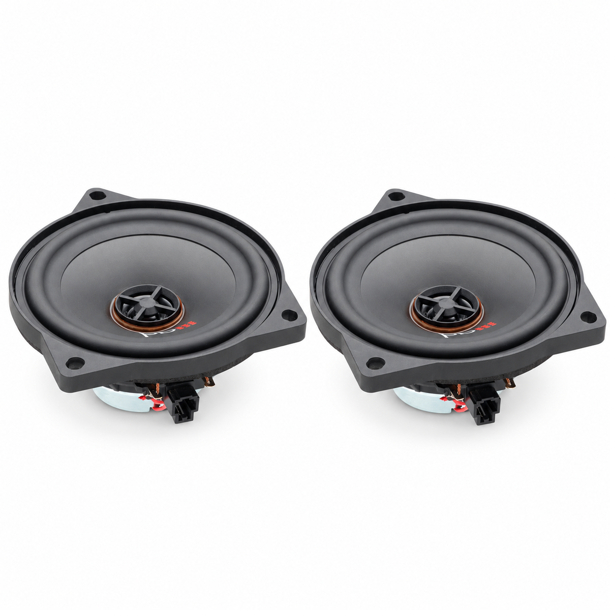 PowerBass OE42-T3Y 4" Tesla OEM Coaxial Speakers complete set: two speakers