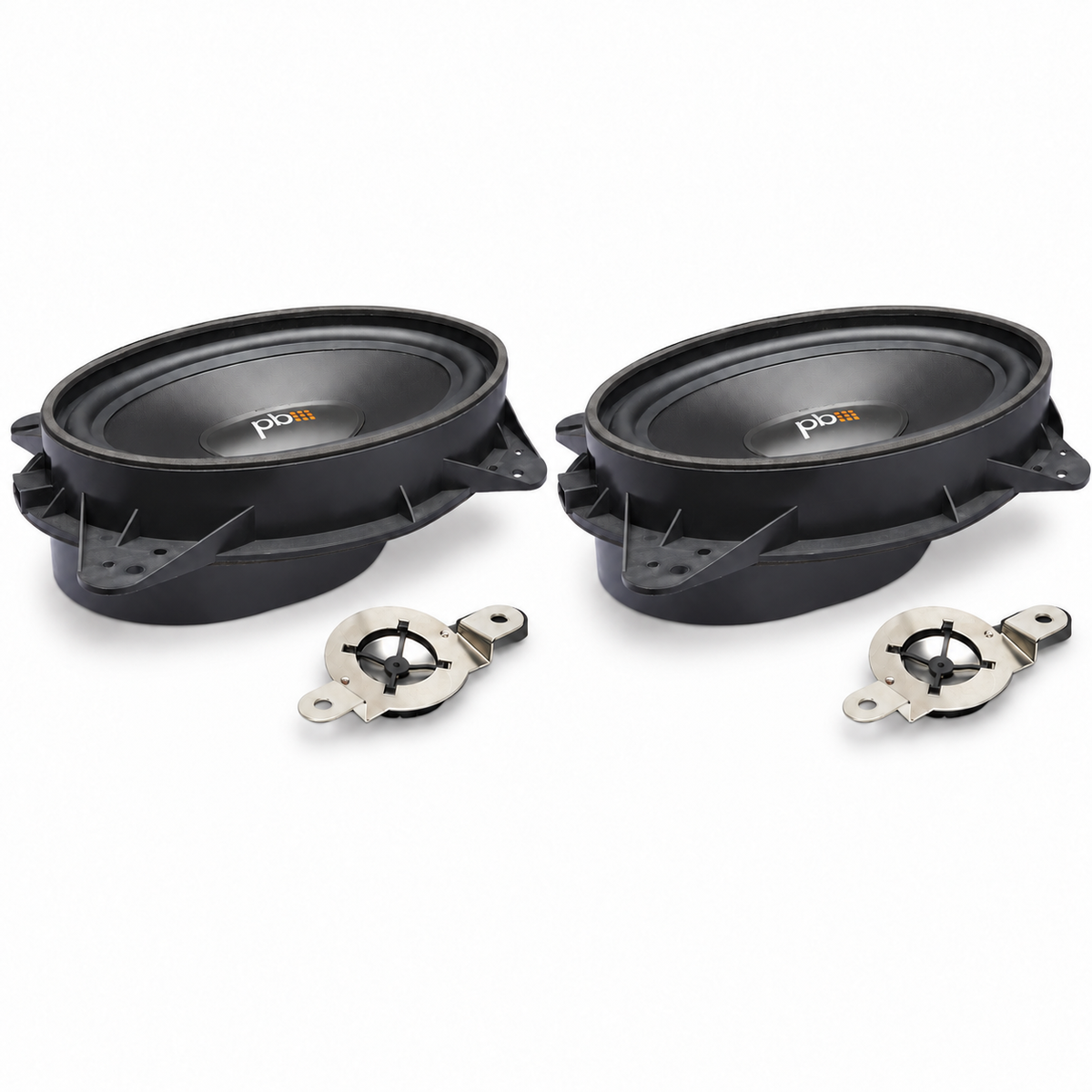 PowerBass OE69C-TY 6x9" Toyota/Lexus OEM Component Speakers complete set: two woofers and two tweeters