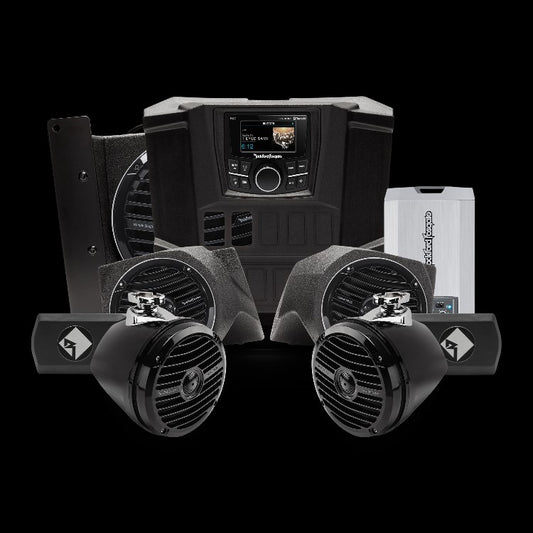 400 watt stereo, front lower speaker, rear speaker, and subwoofer kit for select Polaris RANGER® models