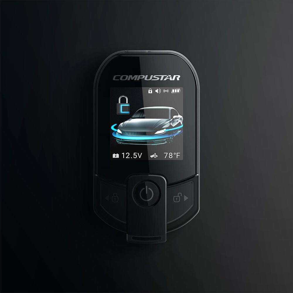 Compustar Pro T13 remote start and security system with LCD display.