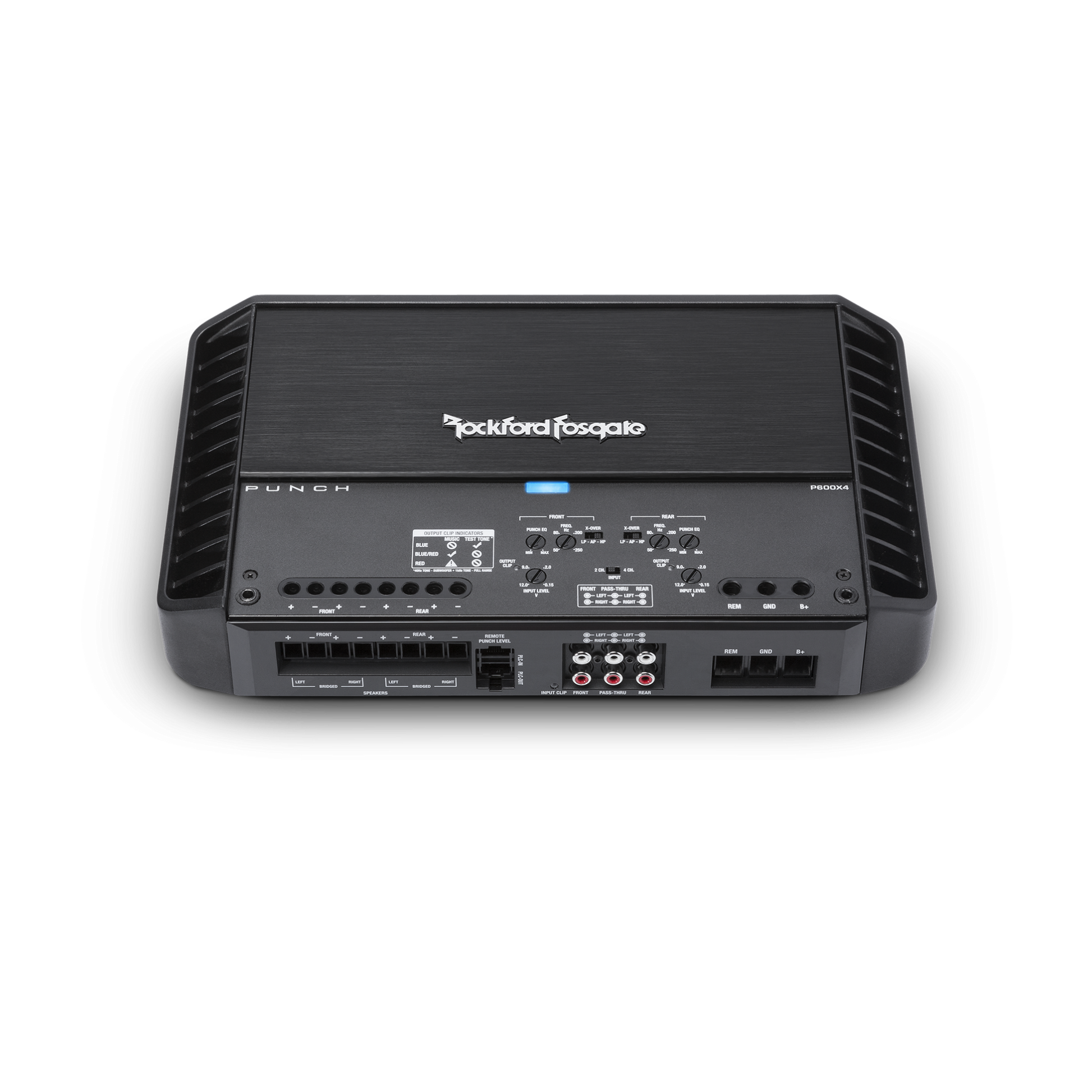 Rockford Fosgate P600X4 Punch 4-Channel Amplifier 600 Watt Class Rockford Fosgate P600X4 Punch 4-Channel Amplifier 600 Watt Class